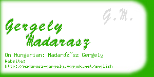 gergely madarasz business card